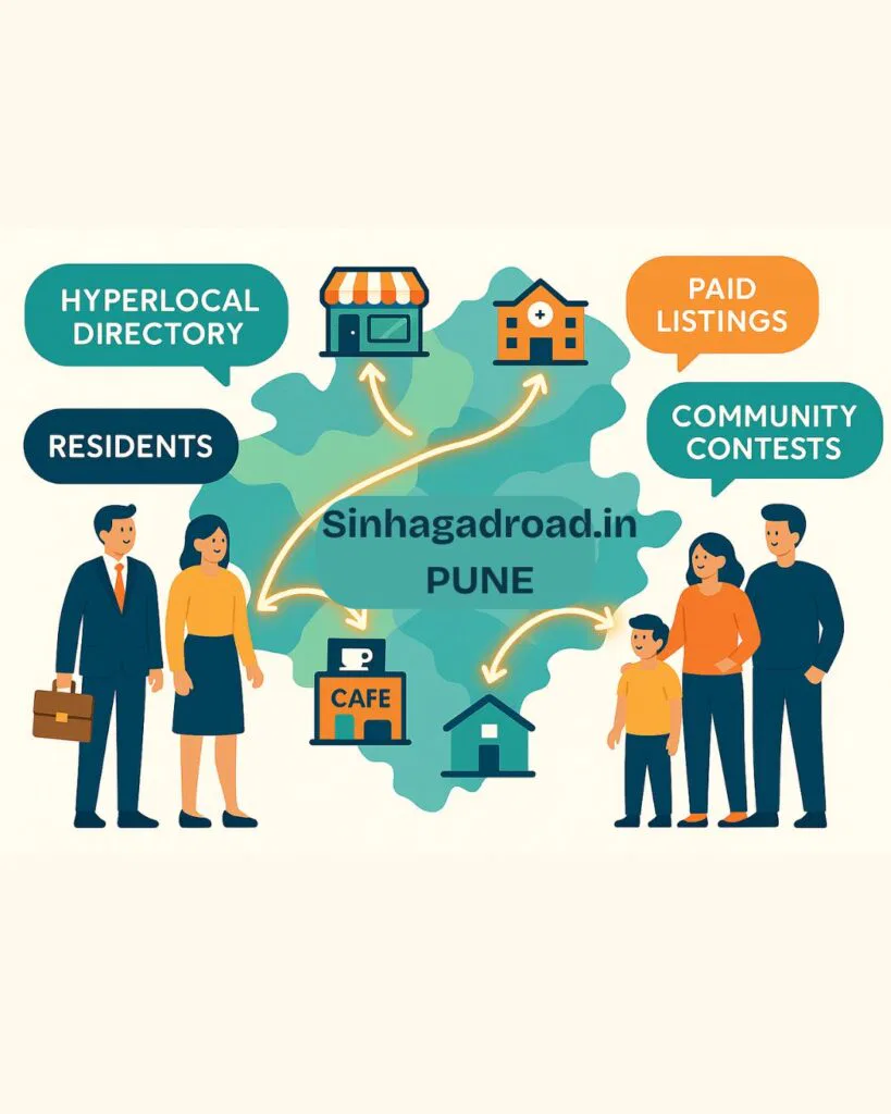 SinhagadRoad.in, your premier hyperlocal directory and digital solutions platform for the dynamic Sinhagad Road community in Pune! Nestled near the iconic Sinhagad Fort